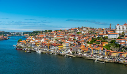 Portugal, Porto, Douro river nad historic city centre