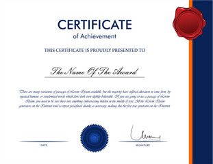 Certificate template
