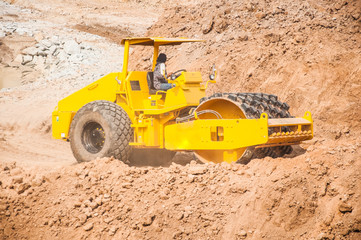 construction works with commercial equipment