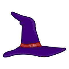 Witch hat isolated illustration
