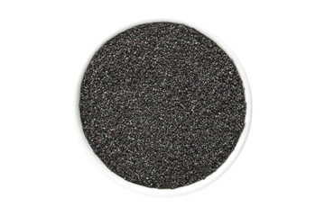 Poppy seeds in a cup