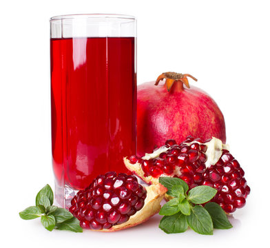 Pomegranate and juice