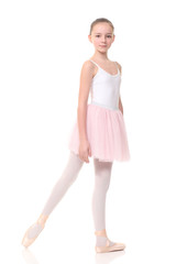  little girl, dressed as a ballerina