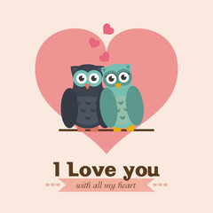 Love and romantic icons design 