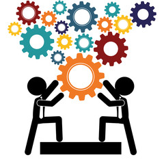 Business teamwork and leadership