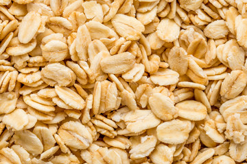 pile of oatmeal grains