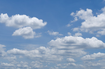 Fototapeta na wymiar Clouds and blue sky.