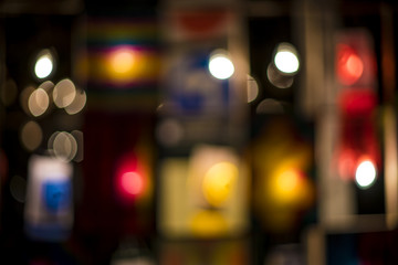 Abstract background with bokeh defocused lights