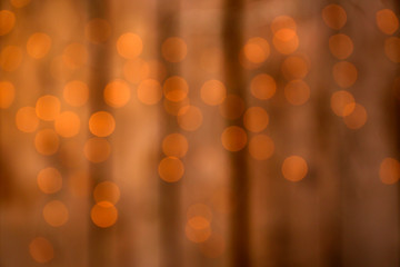 Blurred background of wall with lights