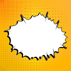 Retro style comic book background with blank space for your text.