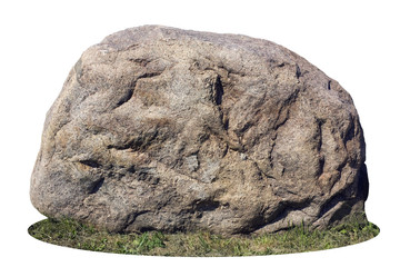 Fototapeta premium Big stone isolated
