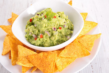 guacamole and nacho