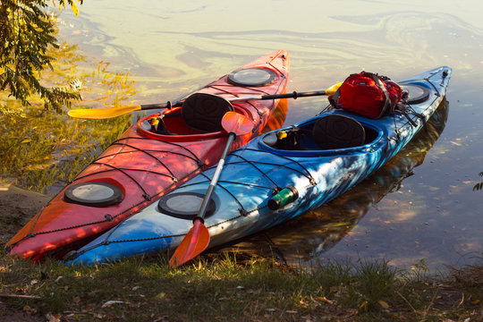 Kayak in open water.