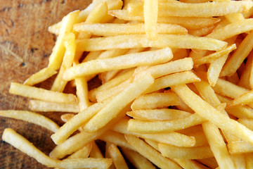 French fried potatoes background