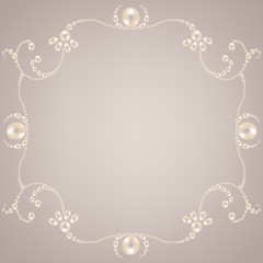 Beautiful pearl frame