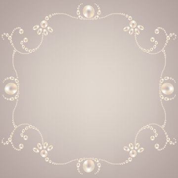 Beautiful pearl frame