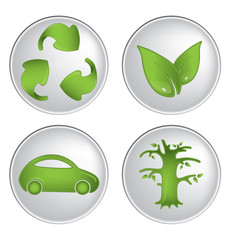 Ecology icons vector set