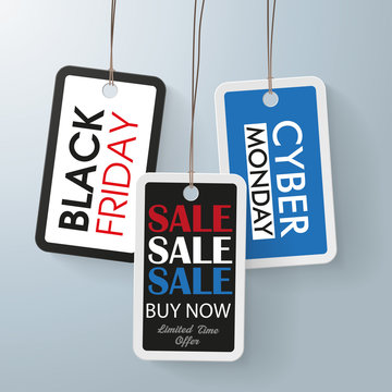 3 price stickers black friday cyber monday