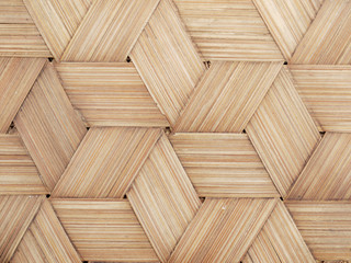 Thai handcraft of bamboo weave pattern for background use