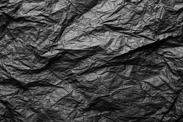 black crumpled paper texture