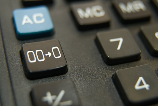 The buttons of the device for computing close-up