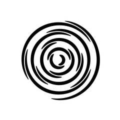 Set of vector spirals. Design element