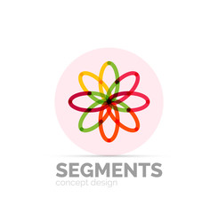 Abstract geometric linear hipster floral icon, frame design, flat style