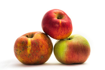 Natürliche Äpfel, Isoliert