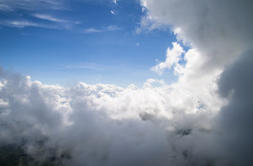 beautiful sky after rain cloud passed