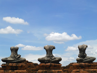 Fototapeta na wymiar Wat Chaiwatthanaram is a Buddhist temple in the city of Ayutthaya, Thailand, on the west bank of the Chao Phraya River, outside Ayutthaya island