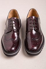 pair of man brogues shoes