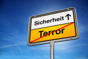 Obraz premium Sicherheit / Terror