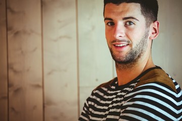 Fototapeta premium Handsome hipster posing for camera