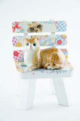 Cat statues