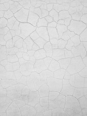 Cracks in the plaster walls white