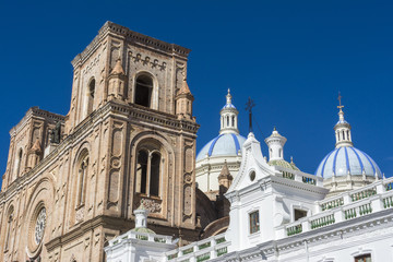 Fototapeta na wymiar New cathedral of Cuenca, Ecuador