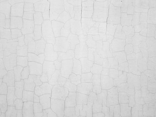 Cracks in the plaster walls white