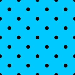 Small Polka Dot seamless pattern. Abstract fashion blue and black texture. Casual stylish template. Graphic style for wallpaper, wrapping, fabric, background, apparel, print production, etc. Vector