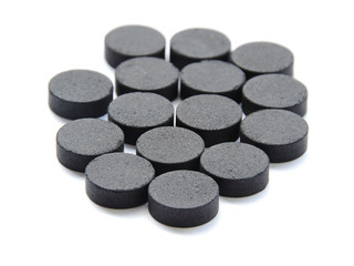 Activated charcoal carbon pills
