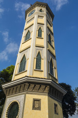 Fototapeta na wymiar Moorish style clock tower of Guayaquil, Ecuador