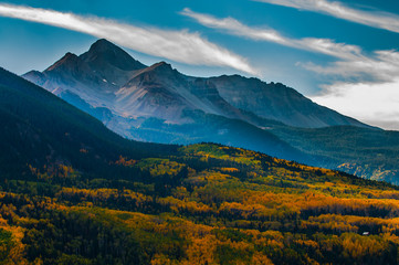 Wilson Peak in the fall, Uncompahgre National Forest, Colorado,