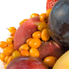 Image of ripe fruits close-up