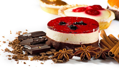 Image of different delicious cakes