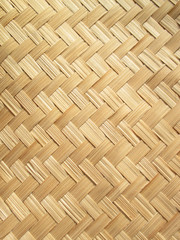 close up woven bamboo pattern