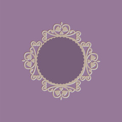 Openwork round frame  3D 