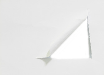 piece of paper on white