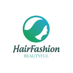 Hair Fashion Style Icon Logo