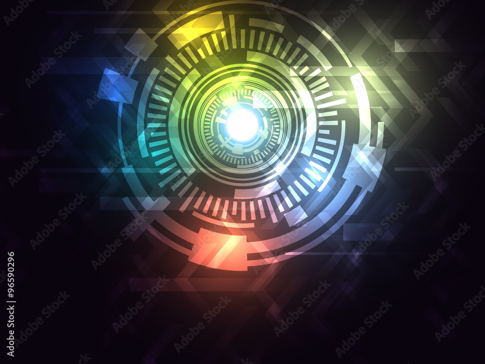 Aufkleber abstract varicolored vector hi speed internet technology background