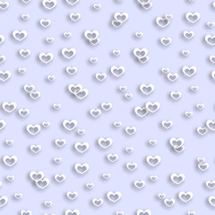 Seamless pattern heart valentines day