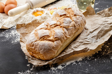 homemade rustic bread